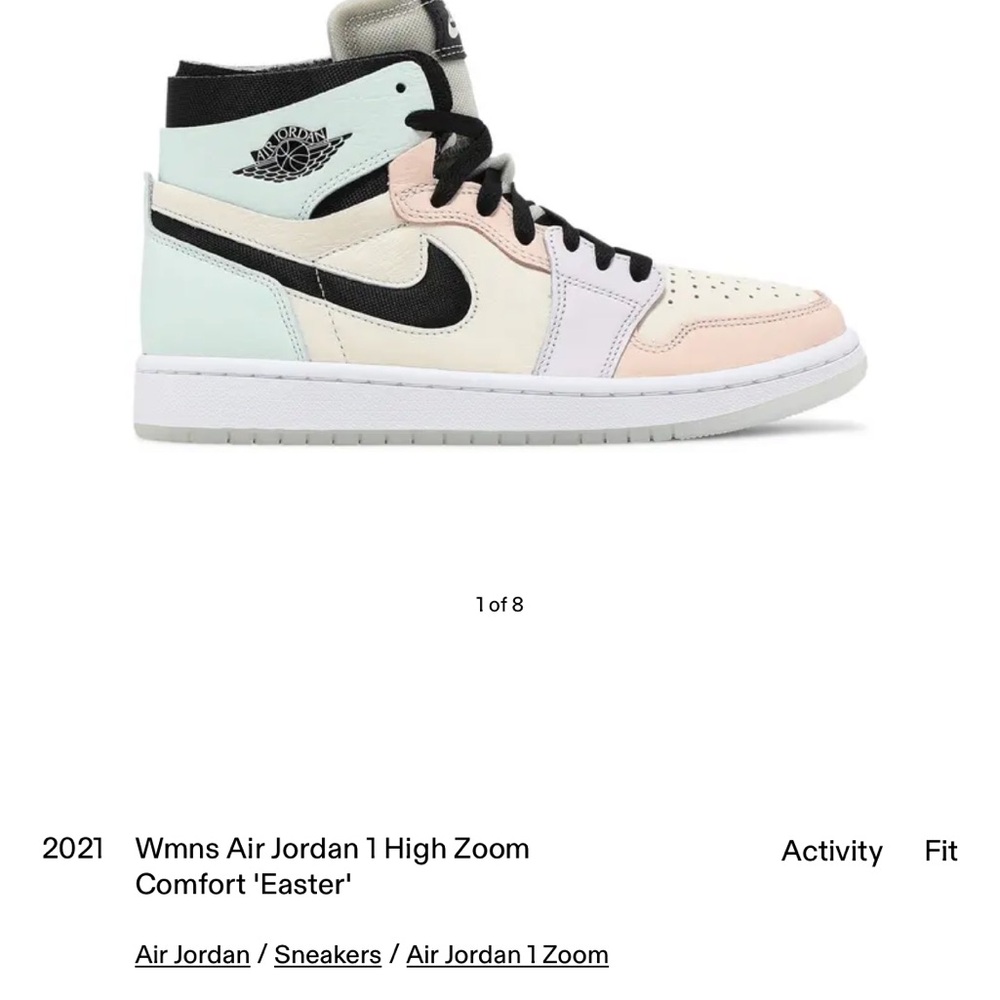 Air Jordan 1 High Zoom Comfort 'Easter' Sneakers AUTHENTIC